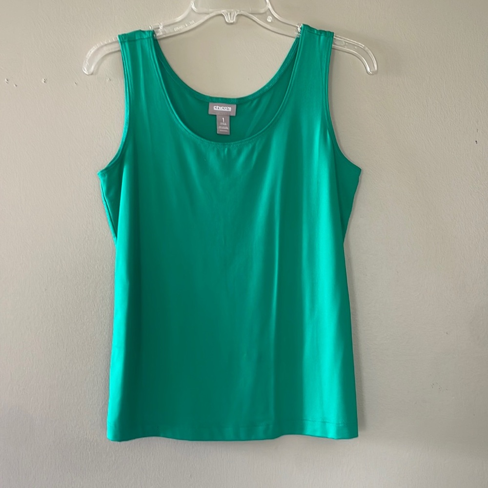Chicos Green Tank Top